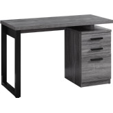 48" Computer Desk in Grey-Black (Left or Right Facing)